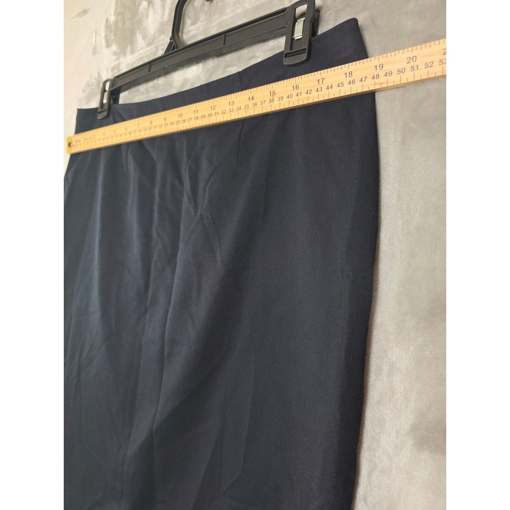Merona Womens Navy Blue Stretch Pencil Skirt Size 14 Career Office Workwear - Picture 5 of 6